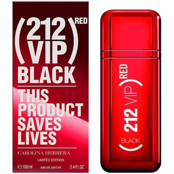 212 Vip Black Red Carolina Herrera Eu De Parfum 100 ml