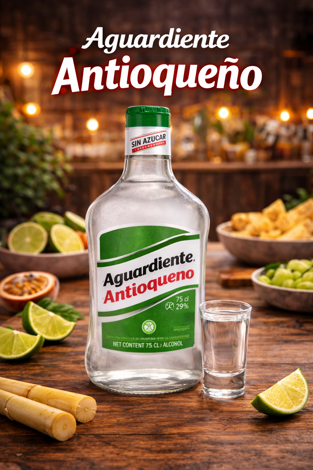 Aguardiente Antioqueño verde 1/2 Al clima