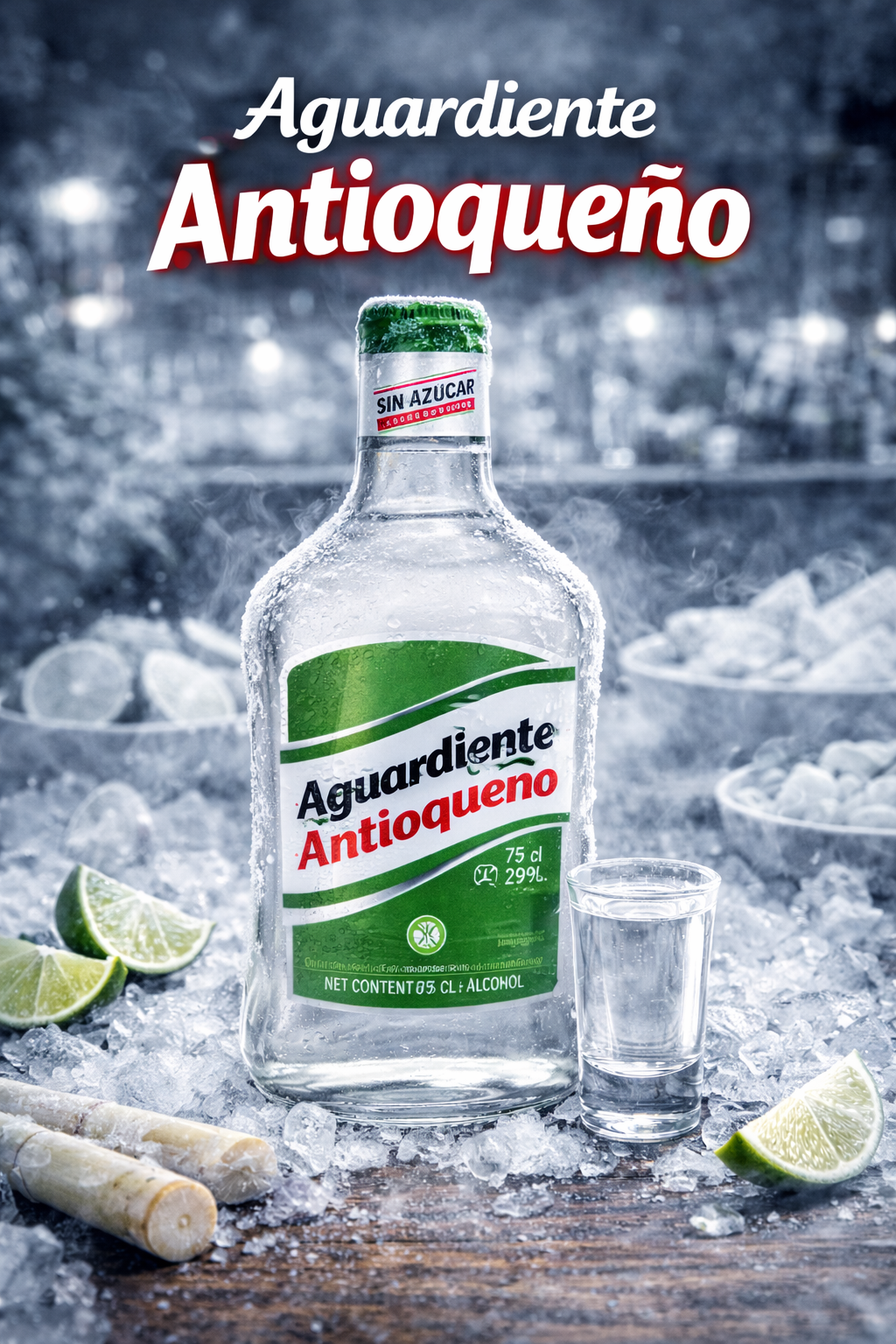 Aguardiente Antioqueño verde 1/2 Fria