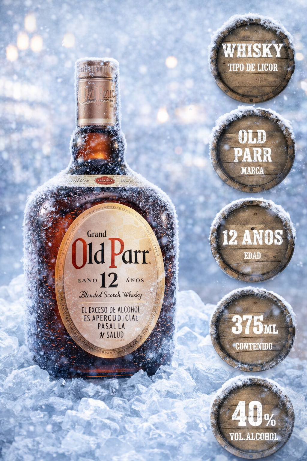 Whisky Old Parr 375 ml Fria
