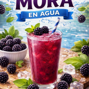Jugo Mora en Agua