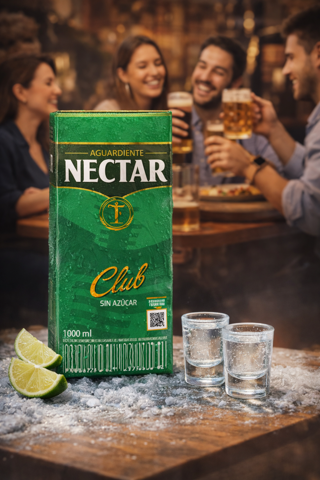 Aguardiente Nectar Verde litro Frio